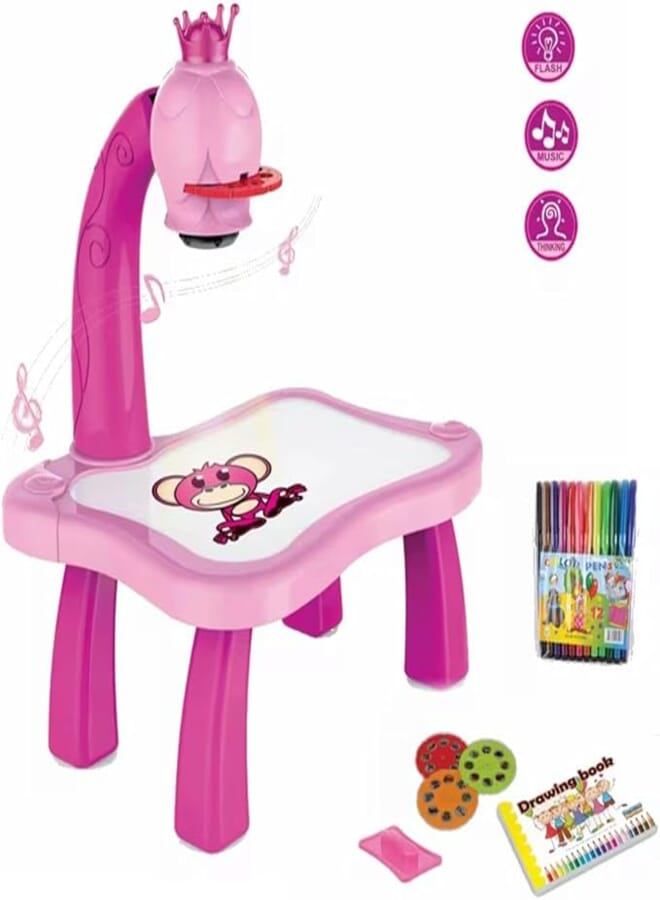 Wonka Projector Board Drawing And Coloring To Help Children Draw And Coloring With Colors And Shapes Of Graphical Ktr, Plastic, Multi Color